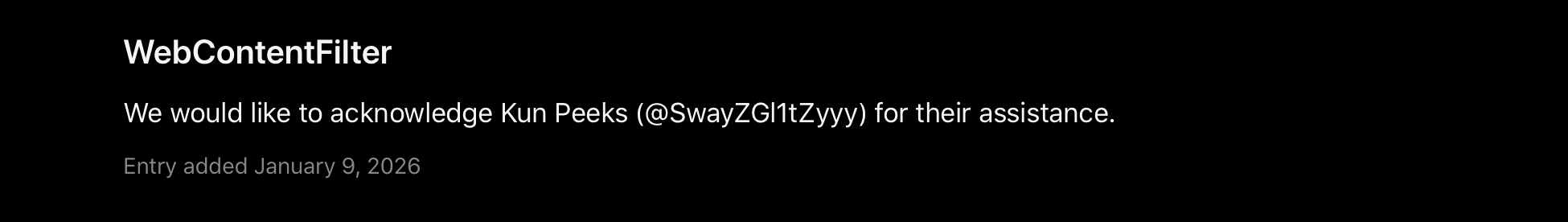 Screenshot showing relevant output